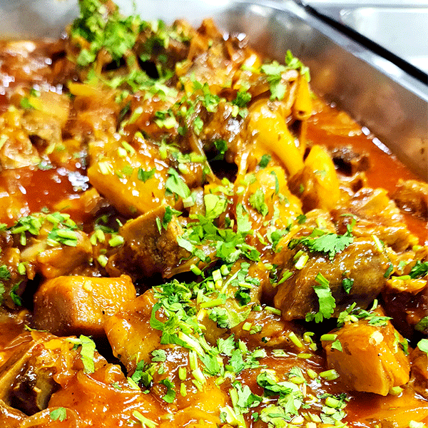 Cerdo en salsa agridulce