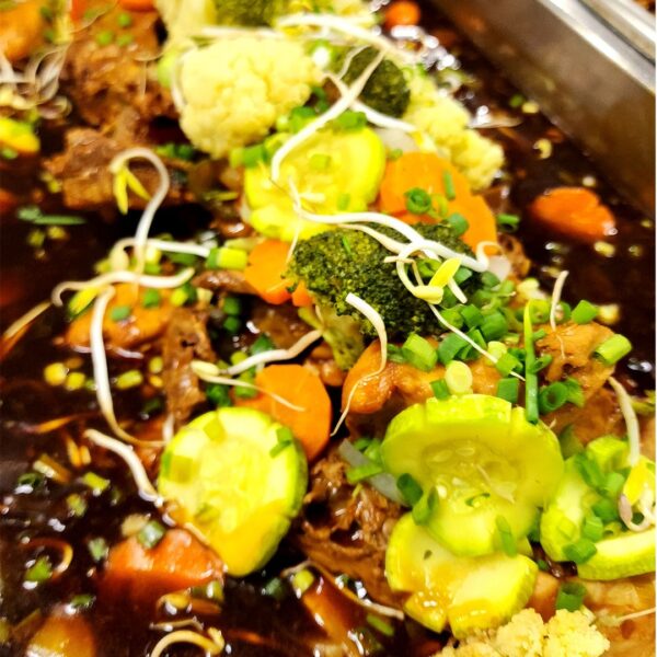 Pollo en salsa oriental