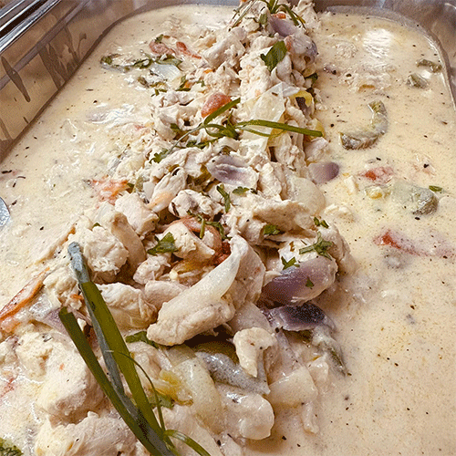 Fajitas de pollo a la cazziatore