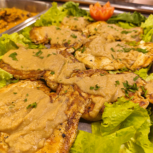 Filet de pollo en salsa ahumada