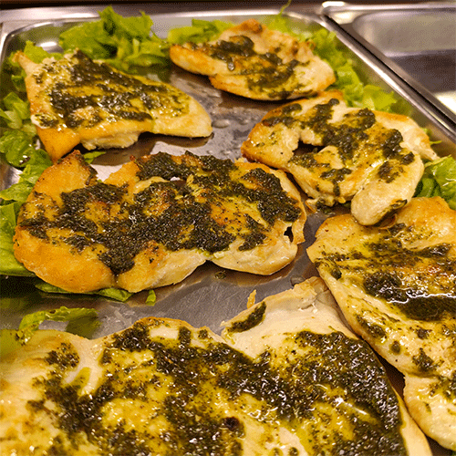 Filet de pollo al pesto